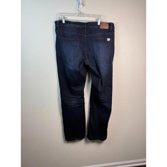 Barbell Apparel Jeans Mens 38x33 Dark Blue Performance Stretch - Picture 2 of 8